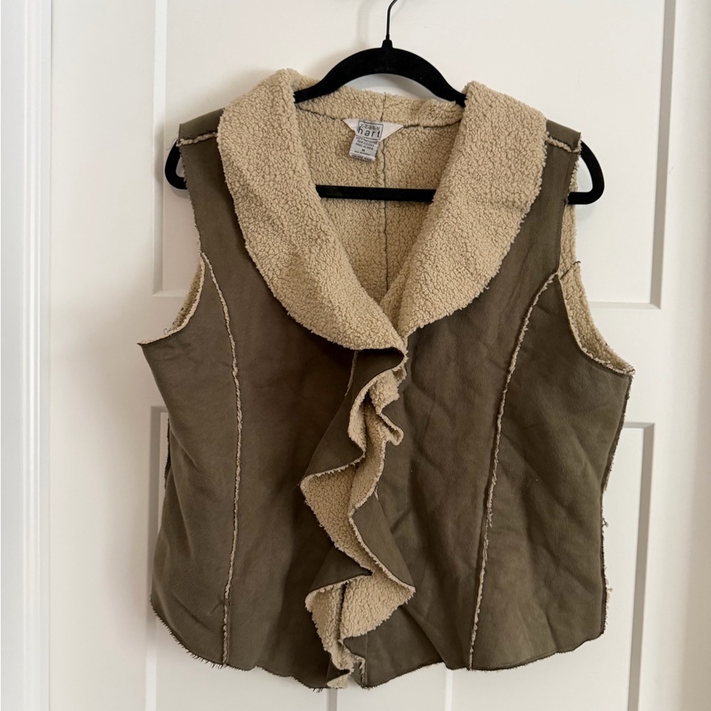 Vintage/y2k suede vest size medium